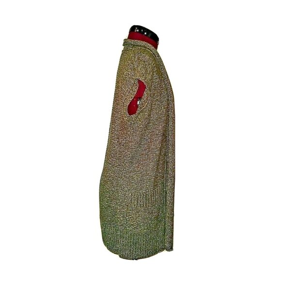 Eddie Bauer Cardigan Sweater Olive Women Size XS Pockets Sleeveless Open… - Picture 2 of 6